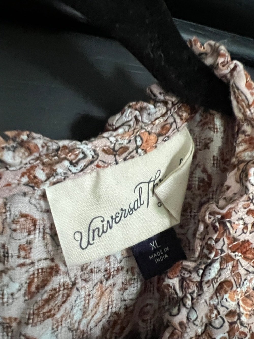 Universal Thread Floral Midi Dress in Brown and Cream - Picture 3 of 3